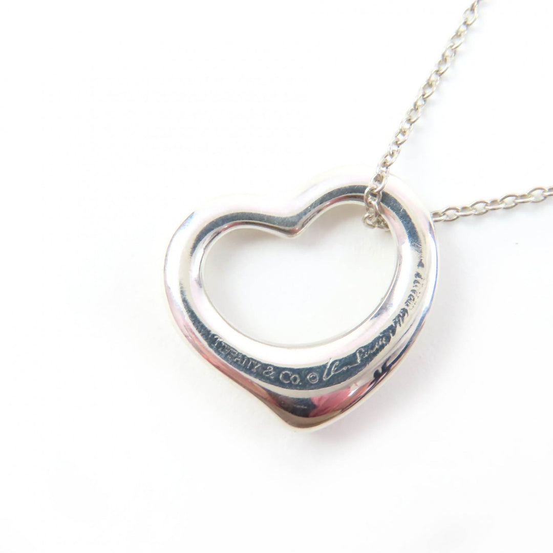 極美品☆TIFFANY&amp;Co. ティファニー エルサペレッティ オープンハートペンダント 925 750（K18PG）シルバー ローズゴールド 重量4.0g