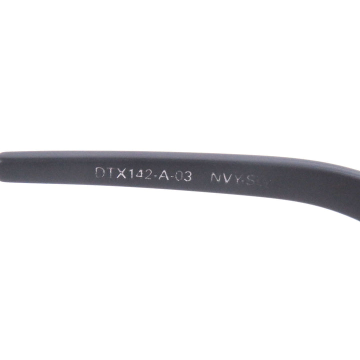 極美品□DITA ディータ DTX142-A-03 TYPOGRAPHER ハーフリム サーモントメガネ 眼鏡 ネイビー シルバー 52□19-140 日本製 定価123200円