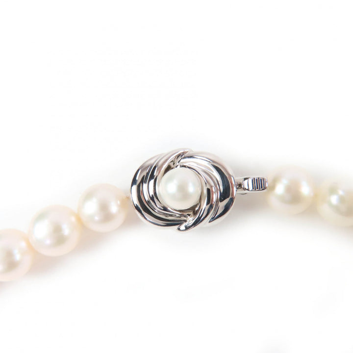 極美品☆TASAKI タサキ パール 真珠 パールサイズ7.5mm前後 ネックレス ペンダント アクセサリー ホワイト シルバー レディース