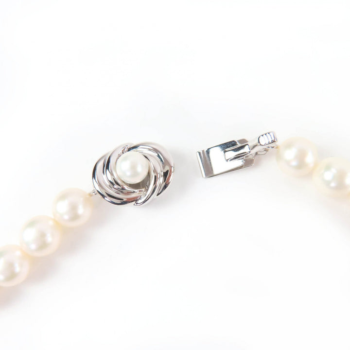 極美品☆TASAKI タサキ パール 真珠 パールサイズ7.5mm前後 ネックレス ペンダント アクセサリー ホワイト シルバー レディース