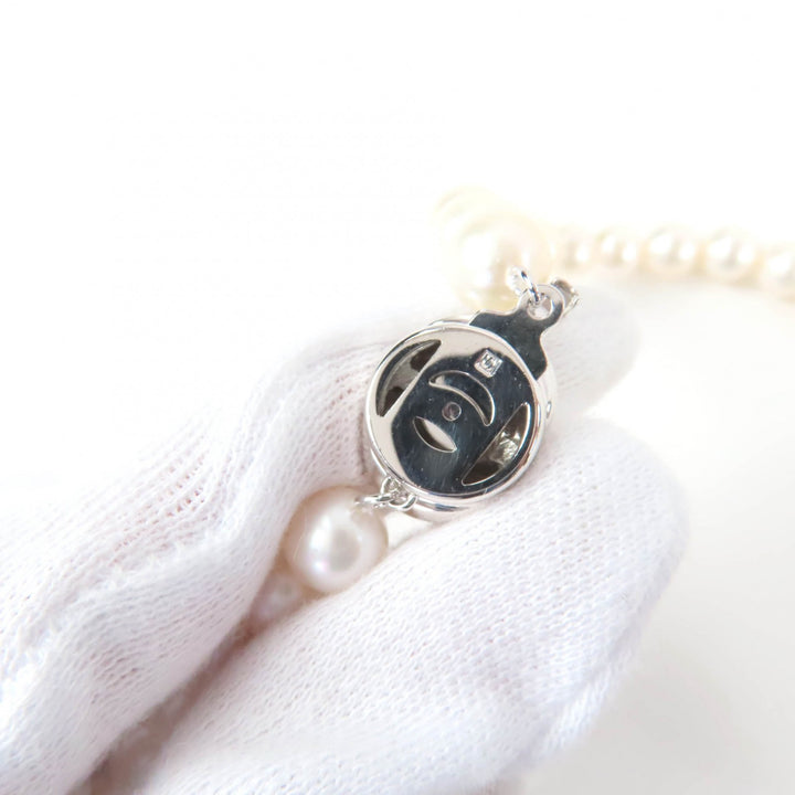 極美品☆TASAKI タサキ パール 真珠 パールサイズ7.5mm前後 ネックレス ペンダント アクセサリー ホワイト シルバー レディース