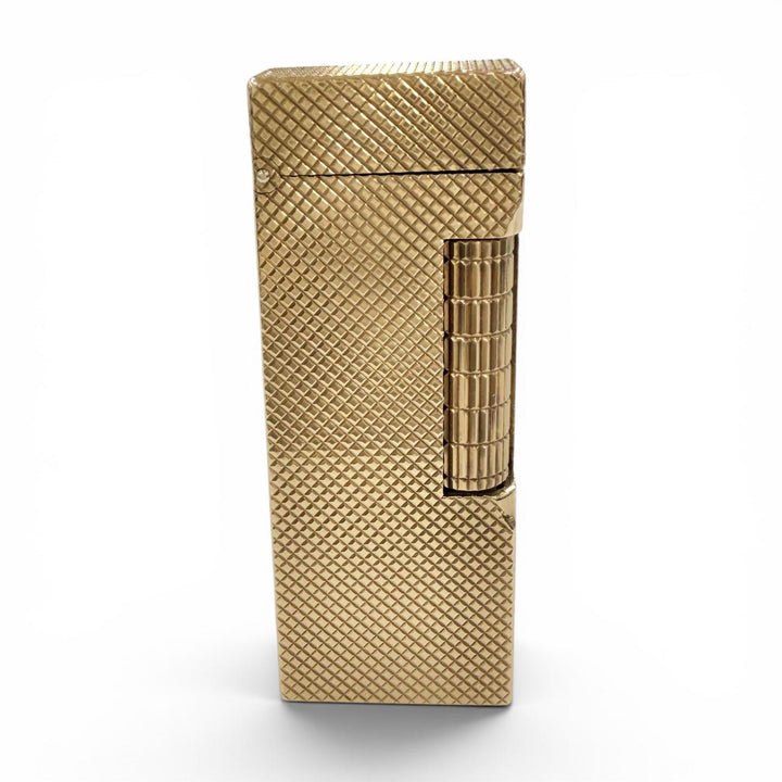 外装美品◇Dunhill ダンヒル 9K 375 総重量107.4g(外装25.7g) ローラー式 ガスライター 喫煙具 ゴールド メンズ 着火不可