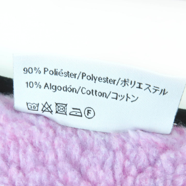 極美品☆LOEWE ロエベ アイロエベ コットン ロゴ入り 大判 ボア マフラー ショール ストール マルチカラー 正規品 レディース