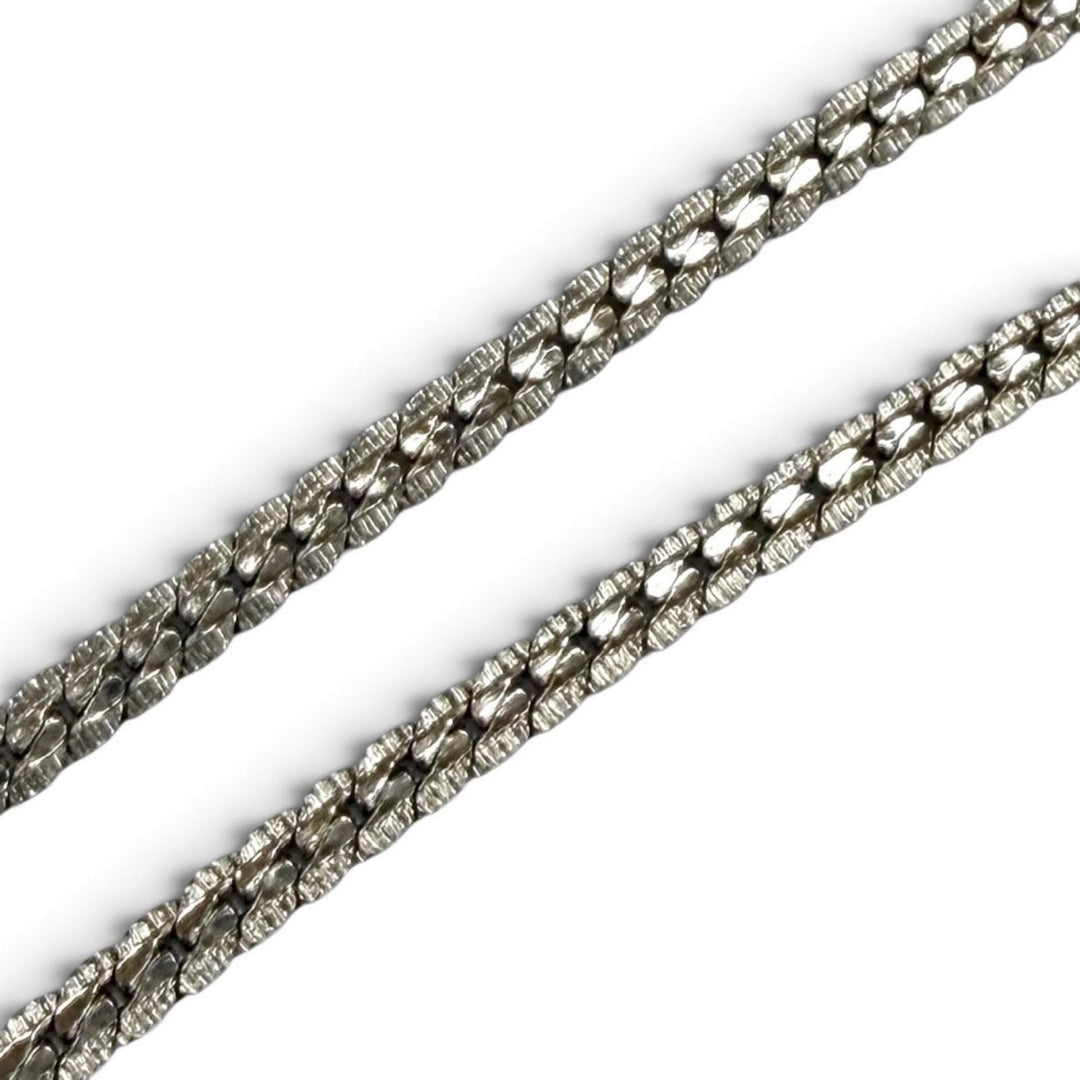 極美品★CHANEL シャネル A25V ココマーク チェーン ネックレス チョーカー アクセサリー シルバー フランス製 レディース 箱・保存袋付