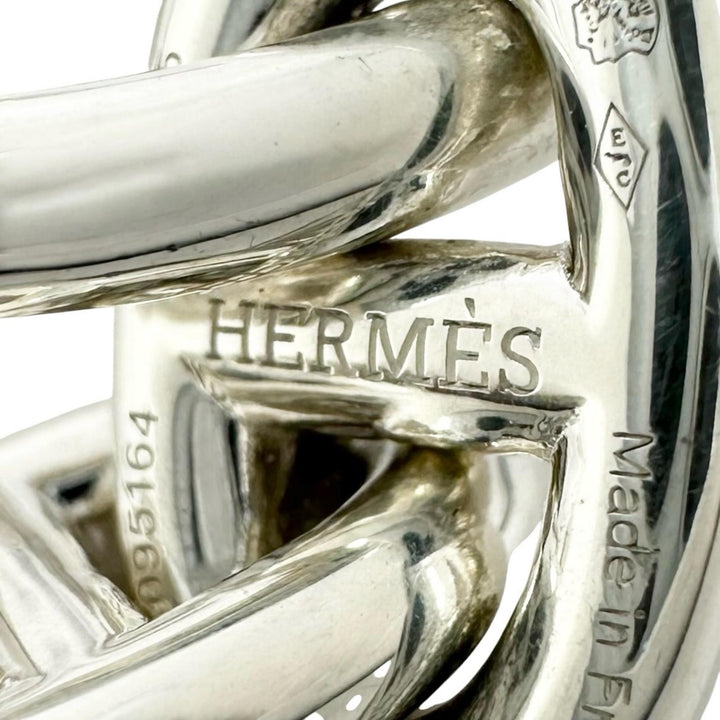 極美品▲HERMES エルメス 2021年製 シェーヌダンクルPM AG925 15コマ ブレスレット シルバー フランス製 重量34.15g レディース