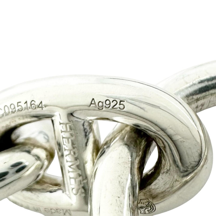 極美品▲HERMES エルメス 2021年製 シェーヌダンクルPM AG925 15コマ ブレスレット シルバー フランス製 重量34.15g レディース