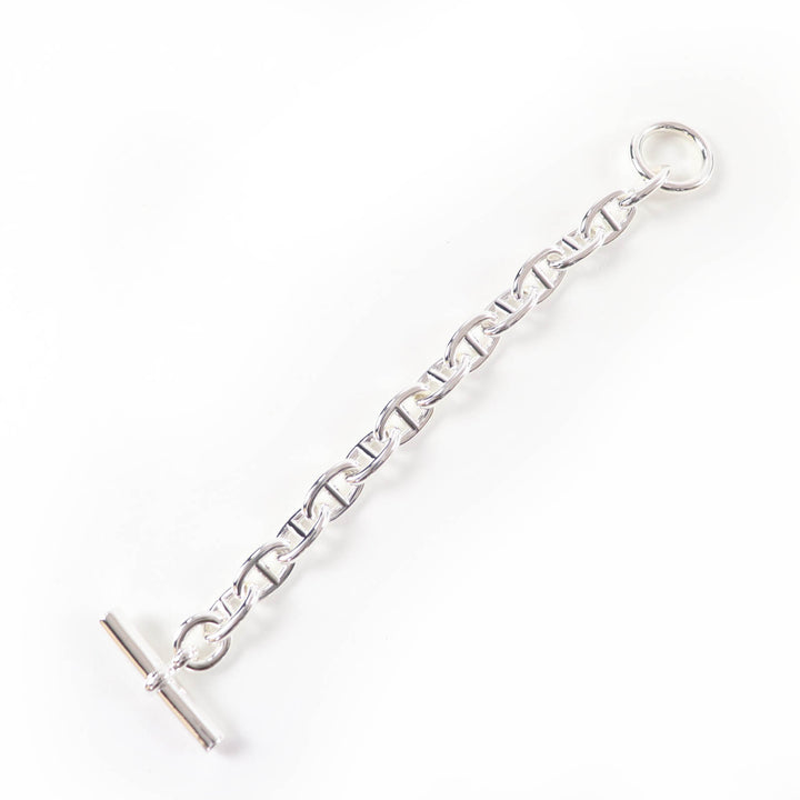極美品☆HERMES エルメス 2023年製 シェーヌダンクルMM AG925 13コマ ブレスレット バングル シルバー フランス製 重量49.36g レディース