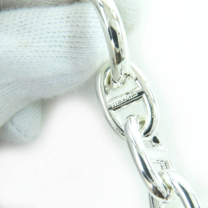 極美品☆HERMES エルメス 2023年製 シェーヌダンクルMM AG925 13コマ ブレスレット バングル シルバー フランス製 重量49.36g レディース
