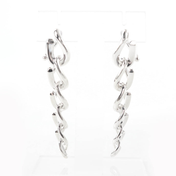 美品★TIFFANY&amp;Co. ティファニー AG925 フォージドロップリンク ピアス アクセサリー シルバー 重量19.97g レディース