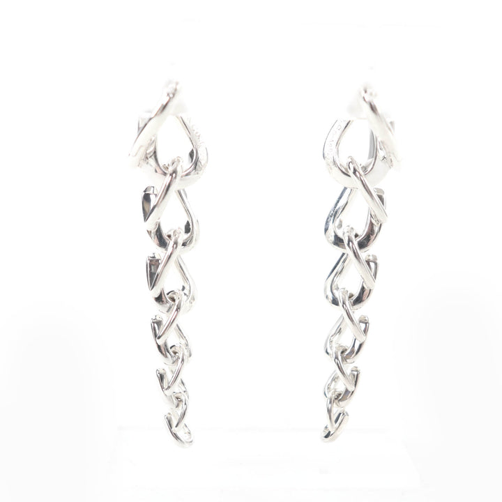 美品★TIFFANY&amp;Co. ティファニー AG925 フォージドロップリンク ピアス アクセサリー シルバー 重量19.97g レディース