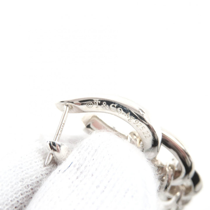 美品★TIFFANY&amp;Co. ティファニー AG925 フォージドロップリンク ピアス アクセサリー シルバー 重量19.97g レディース