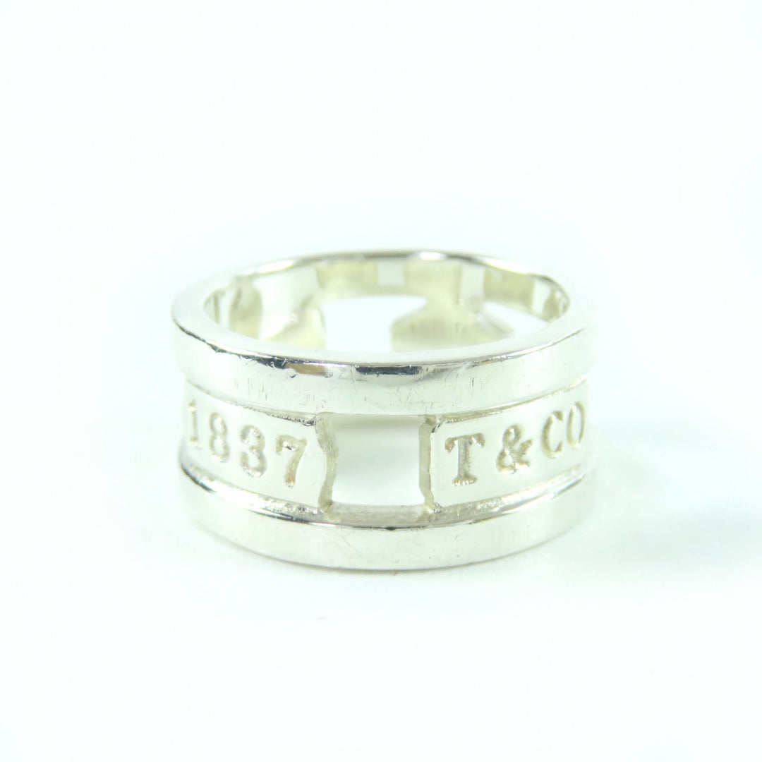 極美品☆TIFFANY&amp;Co. ティファニー 1837 エレメント リング 925 リング・指輪 シルバー 日本サイズ約12号相当 イタリア製 重量5.9g