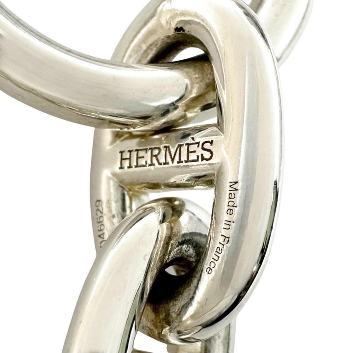 極美品▲HERMES エルメス 2025年製 シェーヌダンクルPM AG925 15コマ ブレスレット シルバー フランス製 重量32.85g レディース