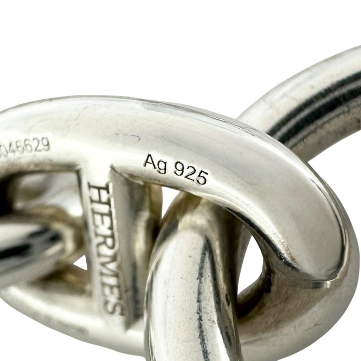極美品▲HERMES エルメス 2025年製 シェーヌダンクルPM AG925 15コマ ブレスレット シルバー フランス製 重量32.85g レディース