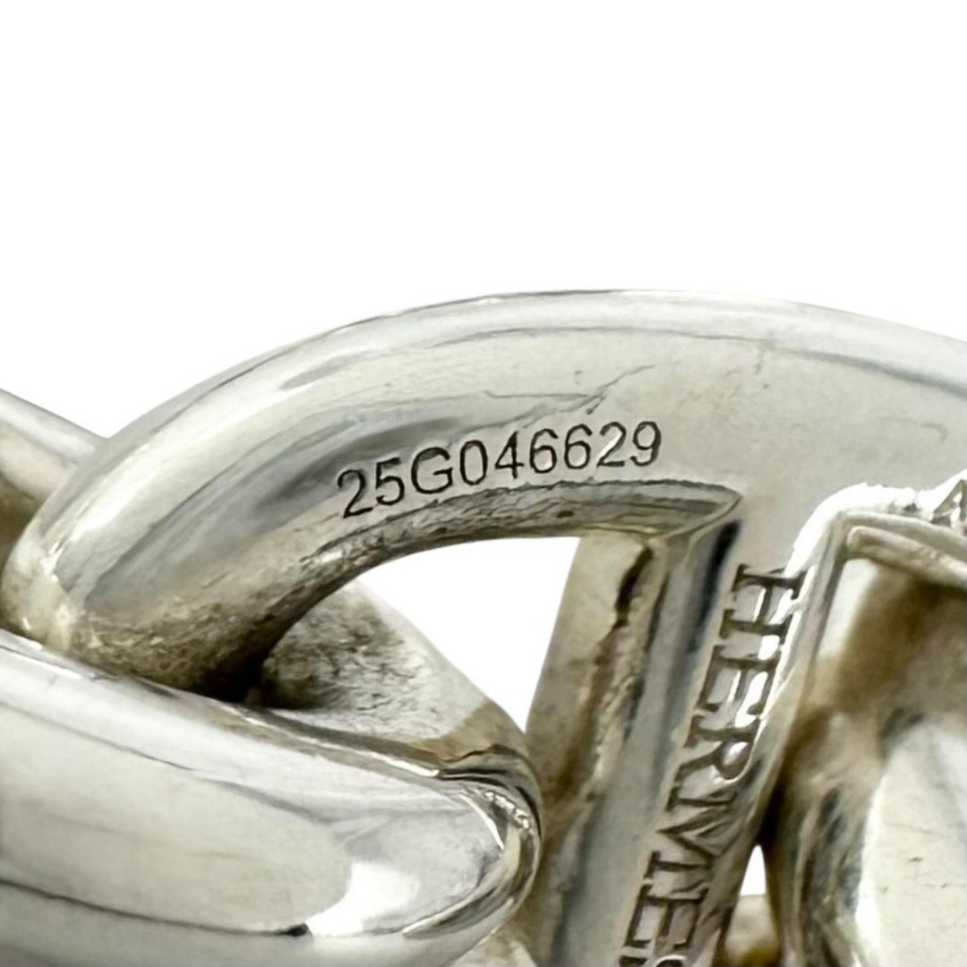 極美品▲HERMES エルメス 2025年製 シェーヌダンクルPM AG925 15コマ ブレスレット シルバー フランス製 重量32.85g レディース