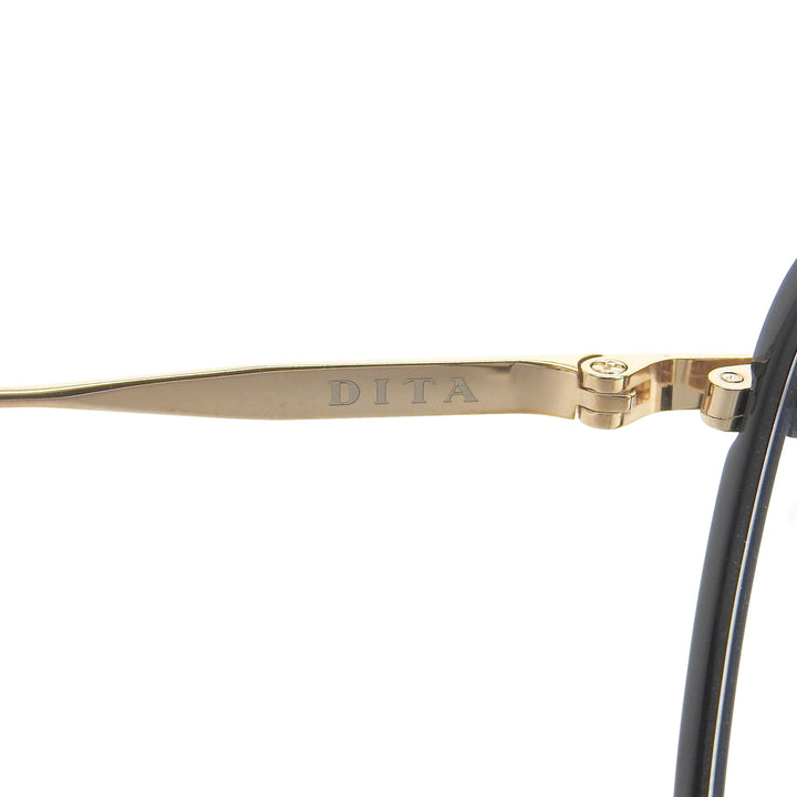 未使用品▲DITA ディータ DTX-442-A-01 TARON THREE チタン メガネ 眼鏡 ブラック ゴールド 52□22-145 デモレンズ 日本製 定価95700円