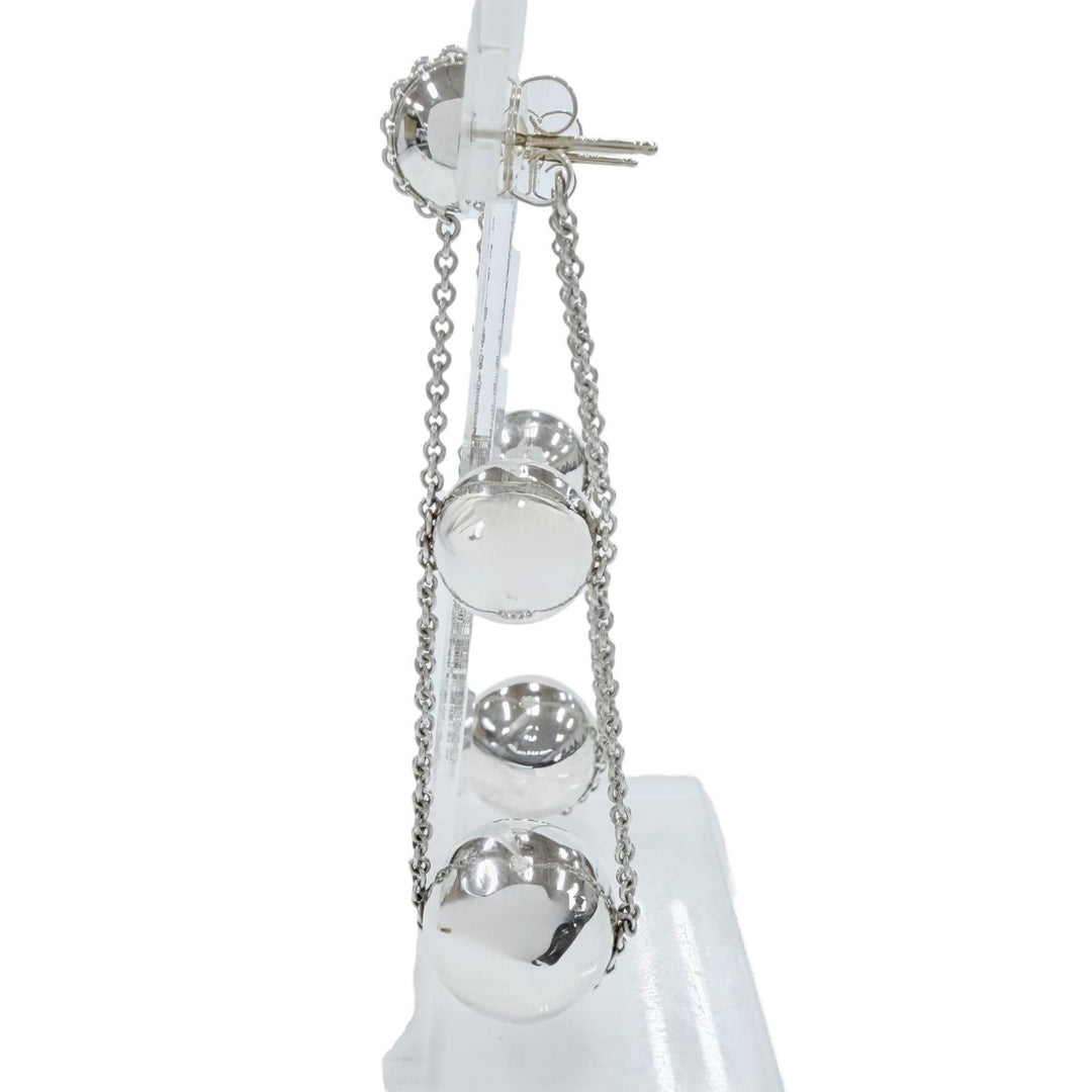美品◇TIFFANY&amp;Co. ティファニー ハードウェア トリプルドロップ AG925 現行品 ピアス アクセサリー シルバー 伊製 重量8.6g レディース