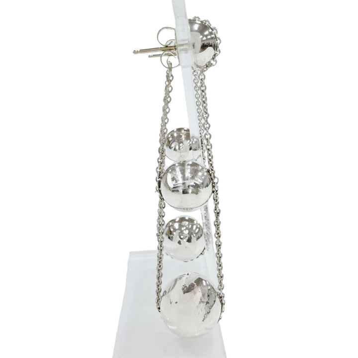 美品◇TIFFANY&amp;Co. ティファニー ハードウェア トリプルドロップ AG925 現行品 ピアス アクセサリー シルバー 伊製 重量8.6g レディース