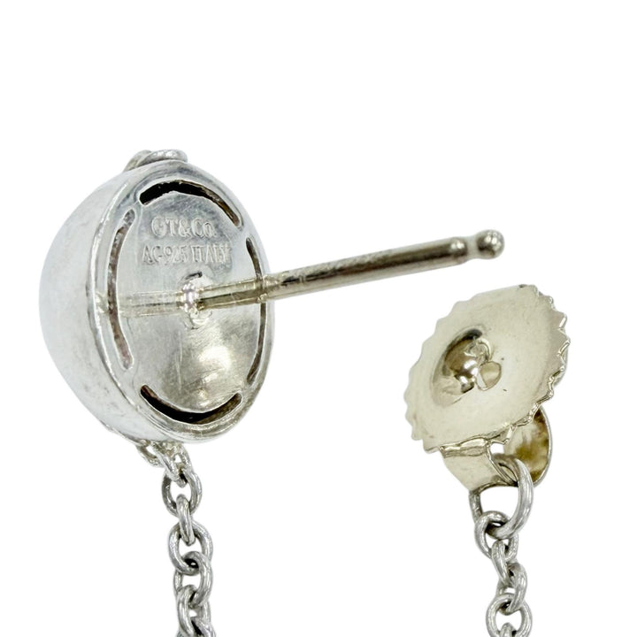 美品◇TIFFANY&amp;Co. ティファニー ハードウェア トリプルドロップ AG925 現行品 ピアス アクセサリー シルバー 伊製 重量8.6g レディース