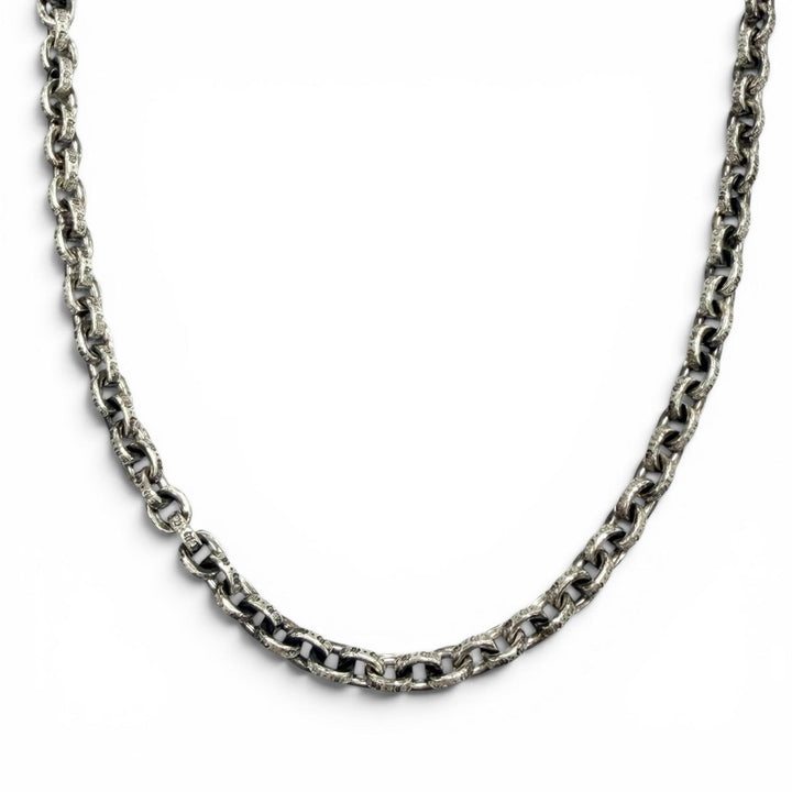 美品▼CHROME HEARTS クロムハーツ PAPER CHAIN 20 ペーパーチェーン 925 14K ネックレス シルバー 20インチ 重量39.7g メンズ