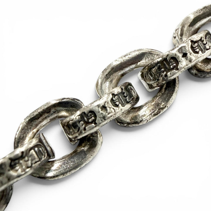 美品▼CHROME HEARTS クロムハーツ PAPER CHAIN 20 ペーパーチェーン 925 14K ネックレス シルバー 20インチ 重量39.7g メンズ