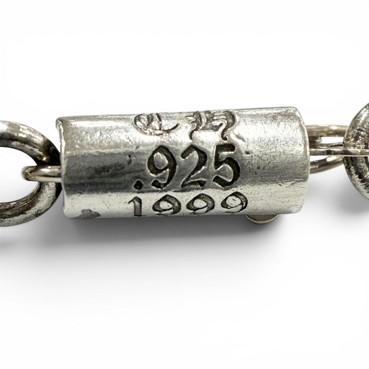 美品▼CHROME HEARTS クロムハーツ PAPER CHAIN 20 ペーパーチェーン 925 14K ネックレス シルバー 20インチ 重量39.7g メンズ