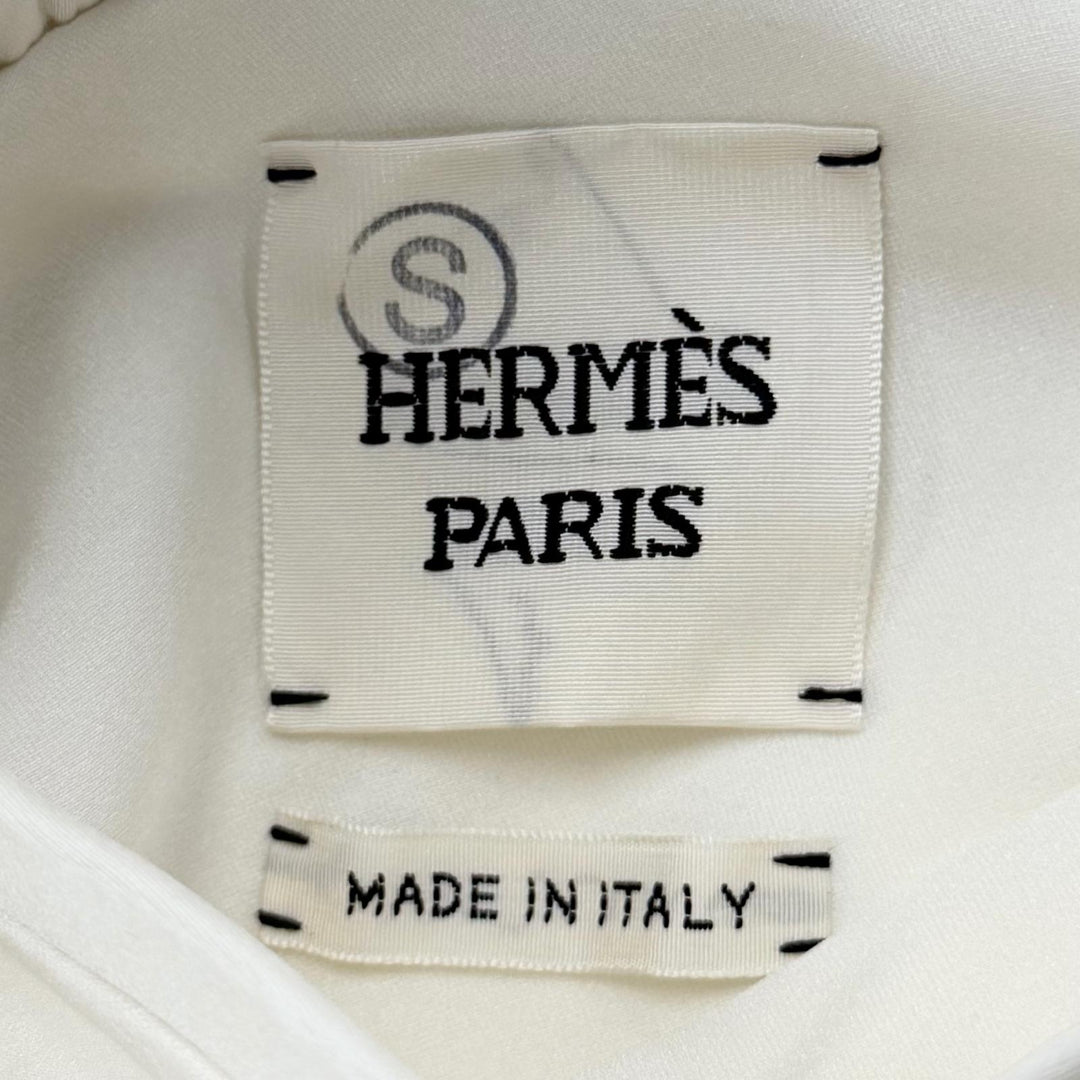 【ドンドン見直し】極美品◇HERMES エルメス 3E0111D5 JUNGLE LOVE ジャングルラブ シルク100％ リバーシブル ロング ジレ ベスト 34