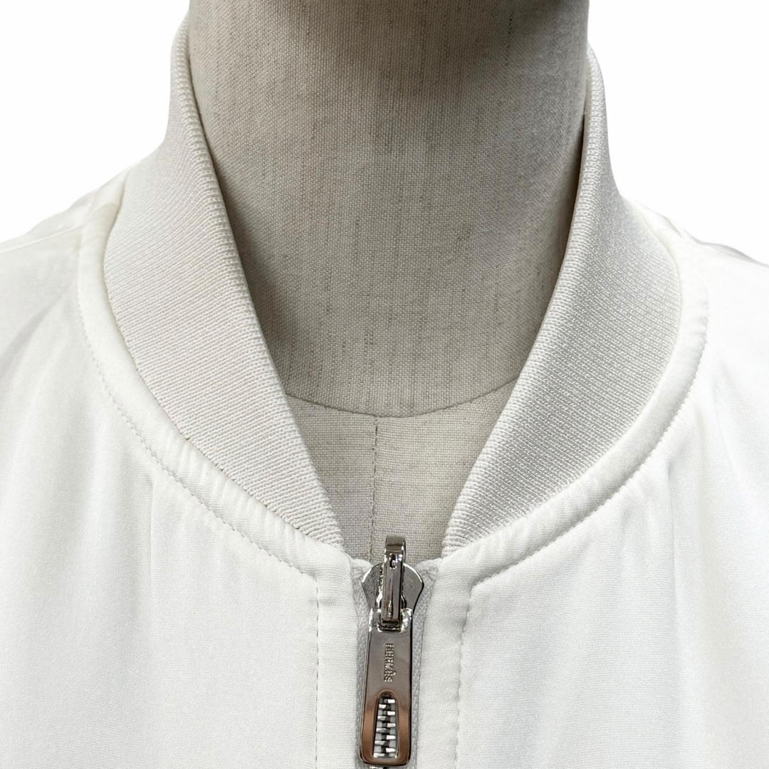 【ドンドン見直し】極美品◇HERMES エルメス 3E0111D5 JUNGLE LOVE ジャングルラブ シルク100％ リバーシブル ロング ジレ ベスト 34