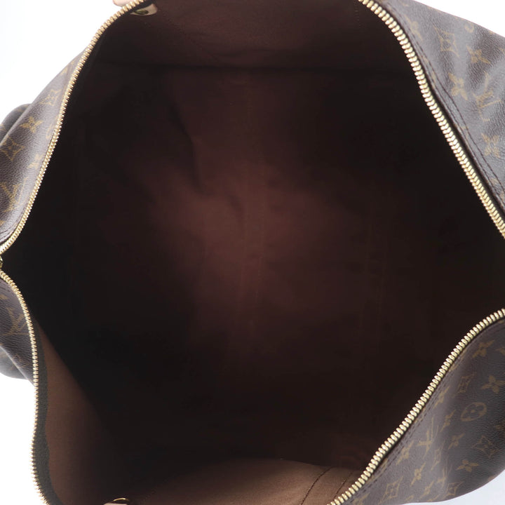 極美品☆LOUIS VUITTON ルイヴィトン M41414 キーポル・バンドリエール 55 モノグラムキャンバス ボストンバッグ ブラウン フランス製