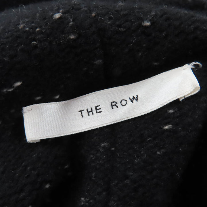 極美品☆THE ROW ザロウ 5372-Y460 ウール100％ ボトルネック 長袖 ニット トップス ブラック系 S USA製 正規品 レディース