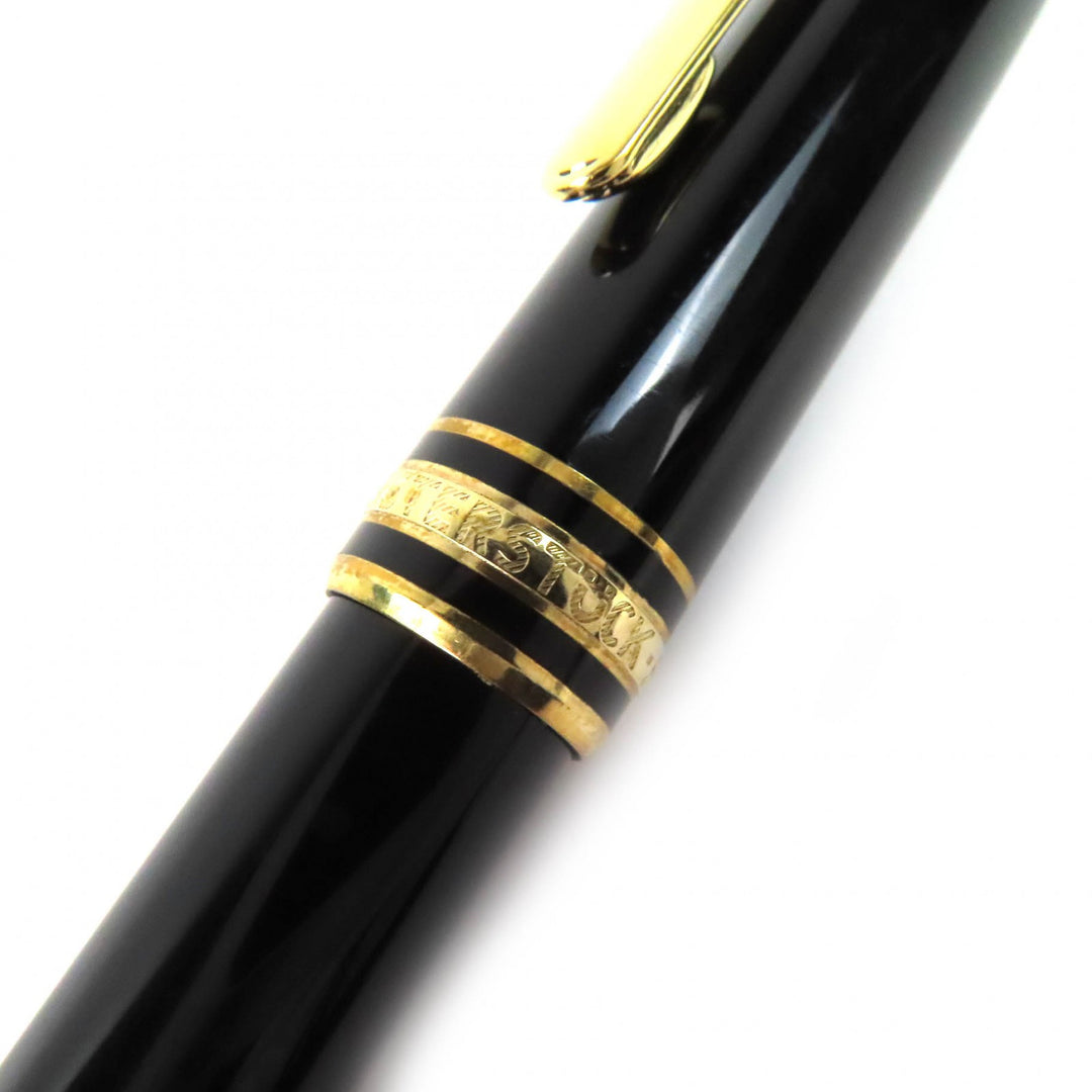 良品△MONTBLANC モンブラン マイスターシュテュック クラシック 146 ペン先14K Fニブ ツイスト式 ボールペン 万年筆 2本セット 筆記◎