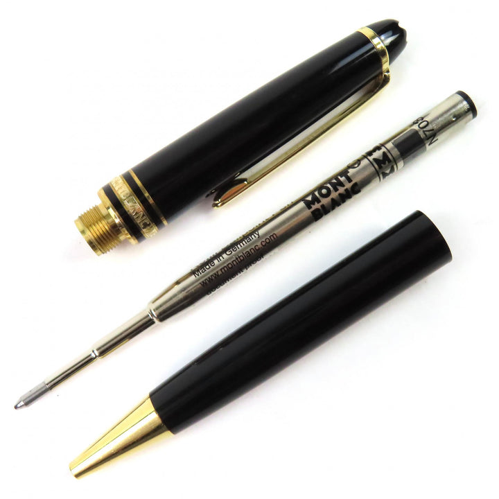 良品△MONTBLANC モンブラン マイスターシュテュック クラシック 146 ペン先14K Fニブ ツイスト式 ボールペン 万年筆 2本セット 筆記◎