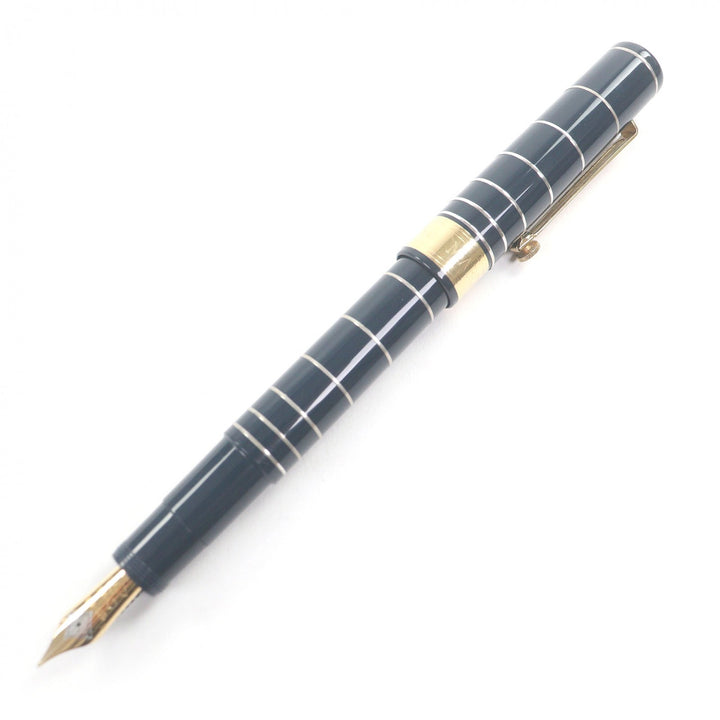 良品□OMAS オマス ヴィンテージ マルコーニ ペン先18K Mニブ 1995年 4000本限定 Limited Edition 万年筆 ネイビー ゴールド シルバー