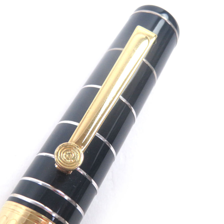 良品□OMAS オマス ヴィンテージ マルコーニ ペン先18K Mニブ 1995年 4000本限定 Limited Edition 万年筆 ネイビー ゴールド シルバー
