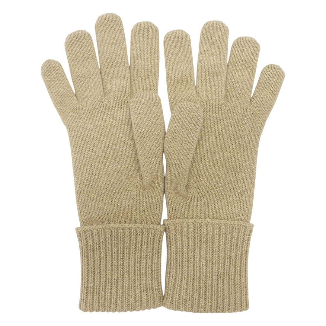 未使用品▲BURBERRY バーバリー 8098890 カシミヤ ノバチェックインターシャ 手袋 グローブ ベージュ M/L 英国製 メンズ
