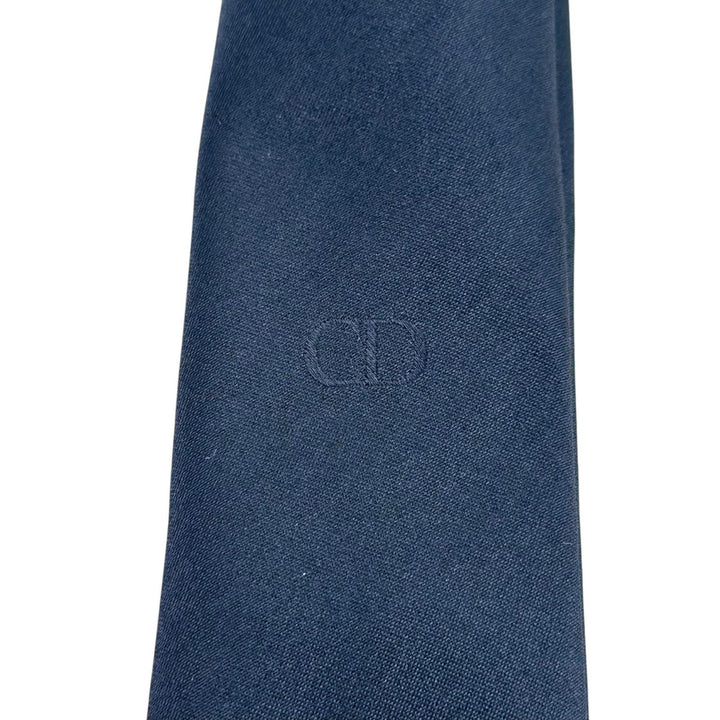 未使用品▲DIOR ディオール 23U1047AU001 シルク100% ソリッドデザイン ネクタイ ダークネイビー イタリア製 メンズ