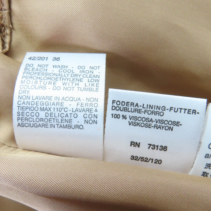 美品☆Max Mara マックスマーラ キャメル100％ 襟フォックスファー付 ベルトラップコート キャメル 36 イタリア製 正規品 レディース
