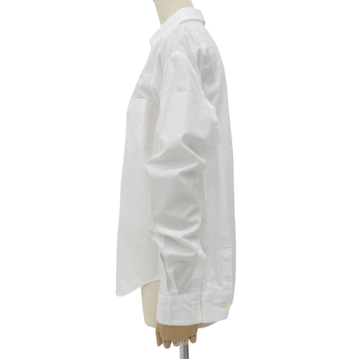 極美品▲コムデギャルソン コムデギャルソン コムコム 22AW RJ-B027 コットン ダブルスリーブ 長袖シャツ ホワイト S 正規品 レディース