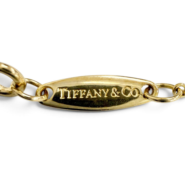 極美△TIFFANY&amp;Co. ティファニー 30117719 バイザヤード 1Pダイヤ ペンダント ネックレス 750(YG) 約0.18ct イエローゴールド 重量1.98g