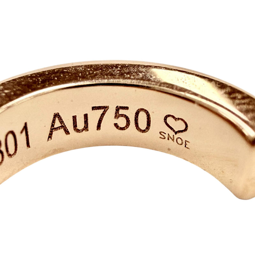 極美品◇Cartier カルティエ KXO801 LOVE ミニラブ フープ イヤリング スモールモデル AU750(PG) ピアス ピンクゴールド 重量3.44g