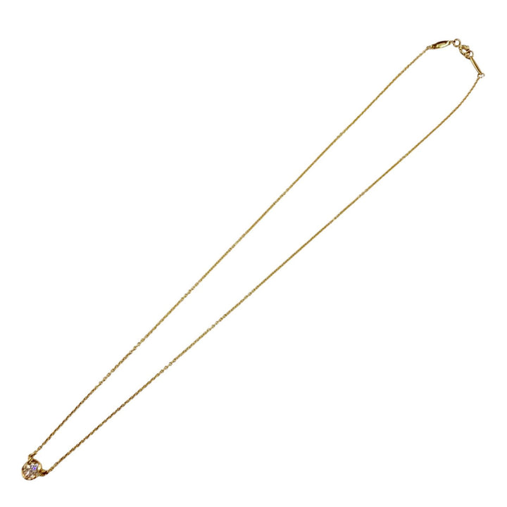 極美品◇TIFFANY&amp;Co. ティファニー 30883543 バイザヤード AU750(YG) ダイヤ1P 約0.18ct 直径約5.30mm ネックレス 重量2.04g レディース