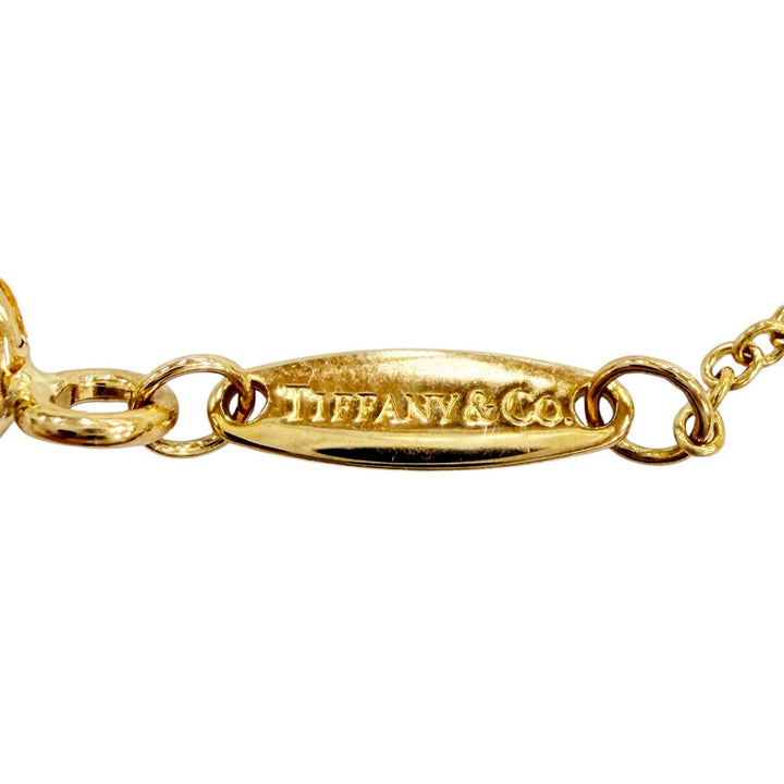 極美品◇TIFFANY&amp;Co. ティファニー 30883543 バイザヤード AU750(YG) ダイヤ1P 約0.18ct 直径約5.30mm ネックレス 重量2.04g レディース