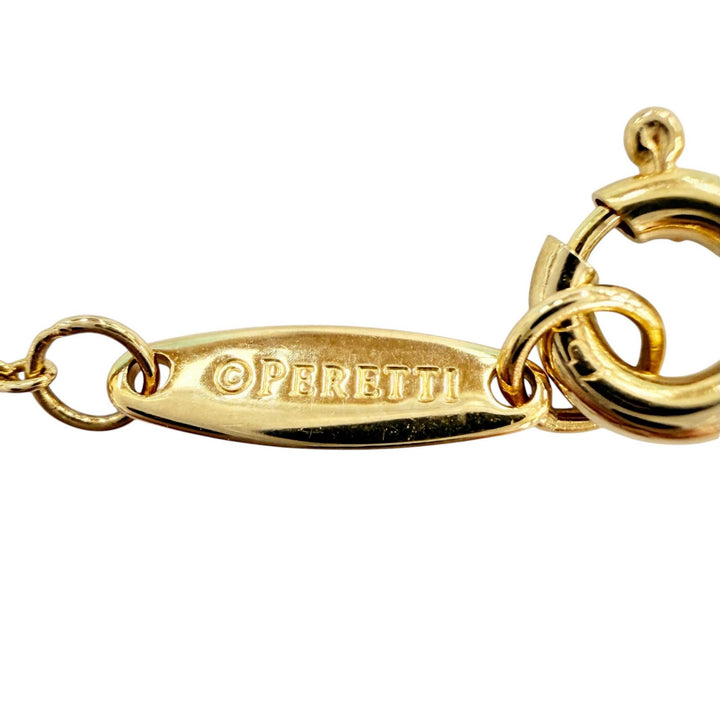 極美品◇TIFFANY&amp;Co. ティファニー 30883543 バイザヤード AU750(YG) ダイヤ1P 約0.18ct 直径約5.30mm ネックレス 重量2.04g レディース