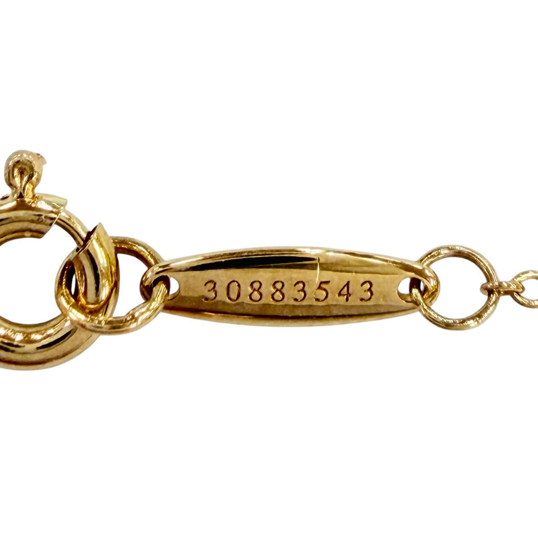 極美品◇TIFFANY&amp;Co. ティファニー 30883543 バイザヤード AU750(YG) ダイヤ1P 約0.18ct 直径約5.30mm ネックレス 重量2.04g レディース