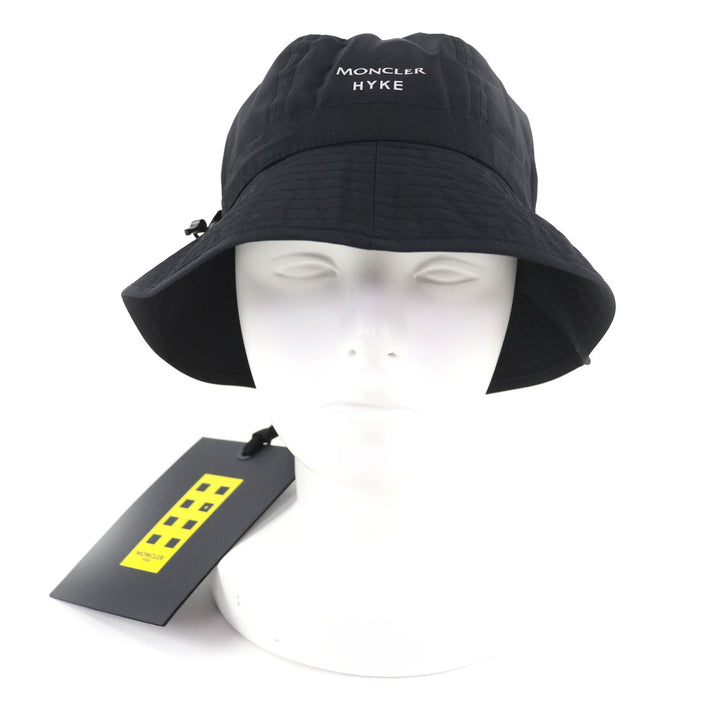 未使用品★MONCLER GENIUS 4 HYKE モンクレール ジーニアス 4 ハイク 2022年製 GORE TEX ロゴ入り バケットハット ハット 黒 M 正規品