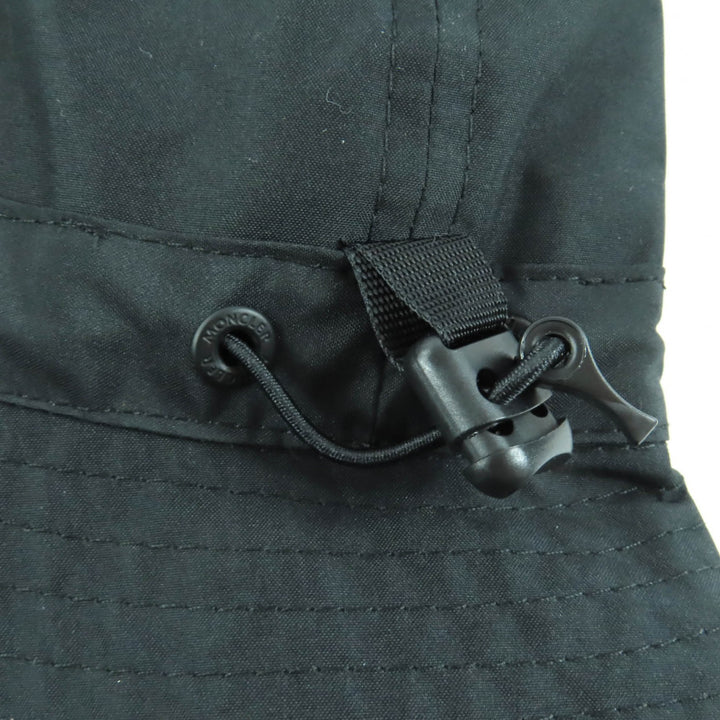 未使用品★MONCLER GENIUS 4 HYKE モンクレール ジーニアス 4 ハイク 2022年製 GORE TEX ロゴ入り バケットハット ハット 黒 M 正規品