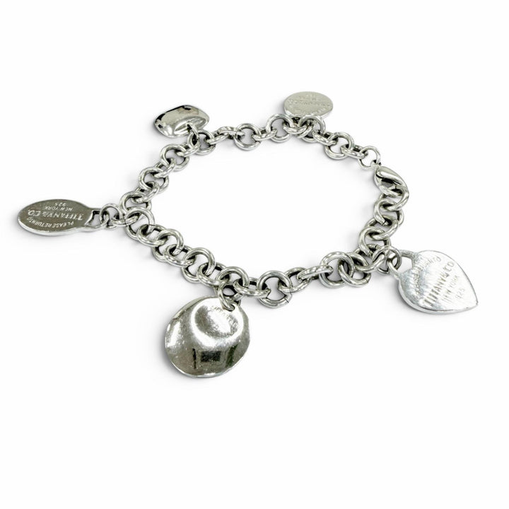 美品☆TIFFANY&amp;Co. ティファニー リターントゥ マルチタグ 925 希少 ブレスレット アクセサリー シルバー 重量35.10g レディース メンズ