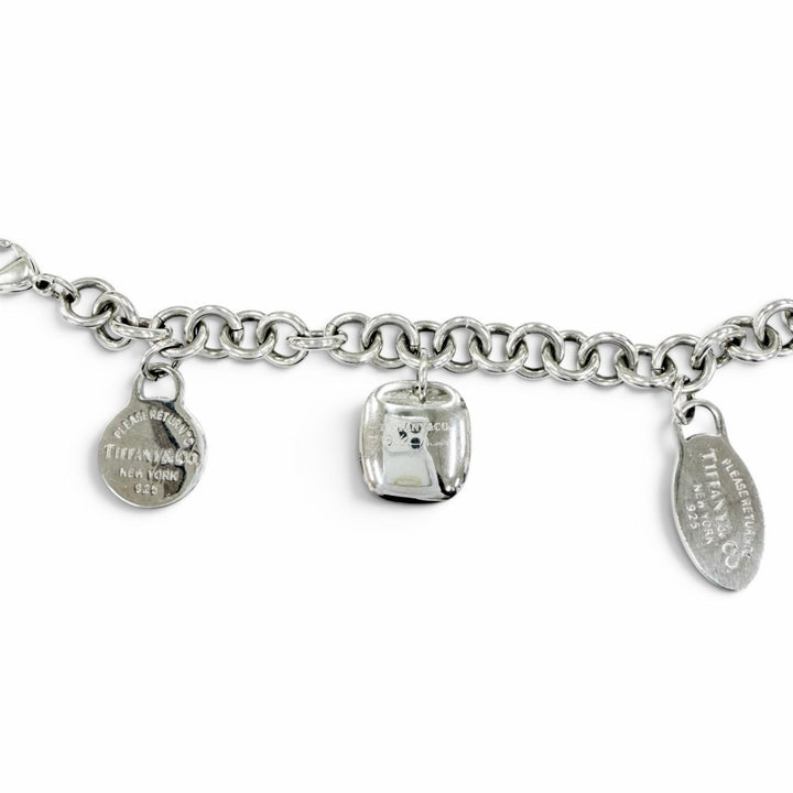 美品☆TIFFANY&amp;Co. ティファニー リターントゥ マルチタグ 925 希少 ブレスレット アクセサリー シルバー 重量35.10g レディース メンズ