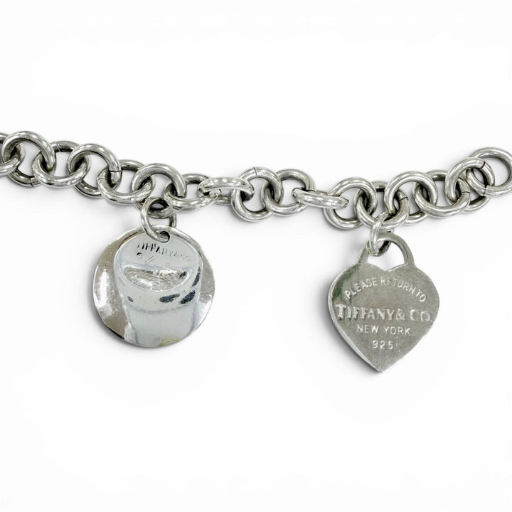 美品☆TIFFANY&amp;Co. ティファニー リターントゥ マルチタグ 925 希少 ブレスレット アクセサリー シルバー 重量35.10g レディース メンズ