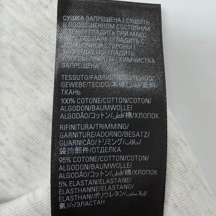 極美品□BALENCIAGA バレンシアガ 24SS 739028 ダメージ加工 Limited Edition 116/1000 半袖Ｔシャツ ライトグレー レッド 1 正規品